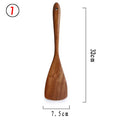 Colher De Louça De Madeira Natural, coador De Teca, Skimmer Especial De Sopa Nano, Colher De Cozinha, Kit De Ferramentas De Cozinha, 1-7Pcs por Conjunto