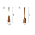 Colher De Louça De Madeira Natural, coador De Teca, Skimmer Especial De Sopa Nano, Colher De Cozinha, Kit De Ferramentas De Cozinha, 1-7Pcs por Conjunto