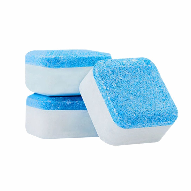 Lavar Máquina Efervescente Detergente Comprimidos, Limpador Doméstico, Comprimidos De Agente De Limpeza Desodorante, Remover Detergente De Sujeira, 3Pcs